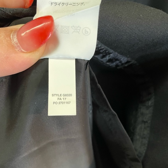 J CREW Wool Sheath Ruffle Dress Black Round Neckline Back Zip Lined SZ/0 - Picture 10 of 10